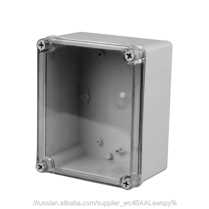 IP68 outdoor outlet waterproof enclosure transparent PC cover electric box