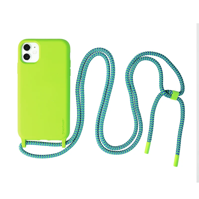 New Product Neck Strap Lanyard High Quality Detachable Women Soft Tpu Crossbody Cell Phone Case