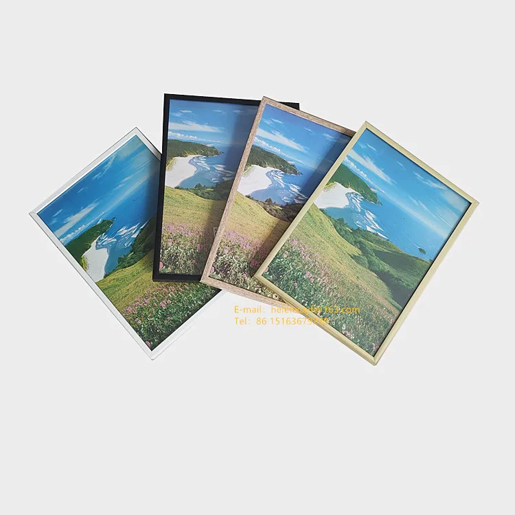 Oak black gold silver grey full size aluminum photo picture frame A4 Bilderrahmen aus Aluminium