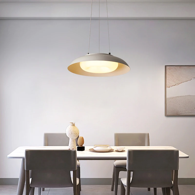 Jjc Modern And Simple Style Restaurant Chandelier 110v-240v Nordic Intelligent Color Palette Bedroom Light