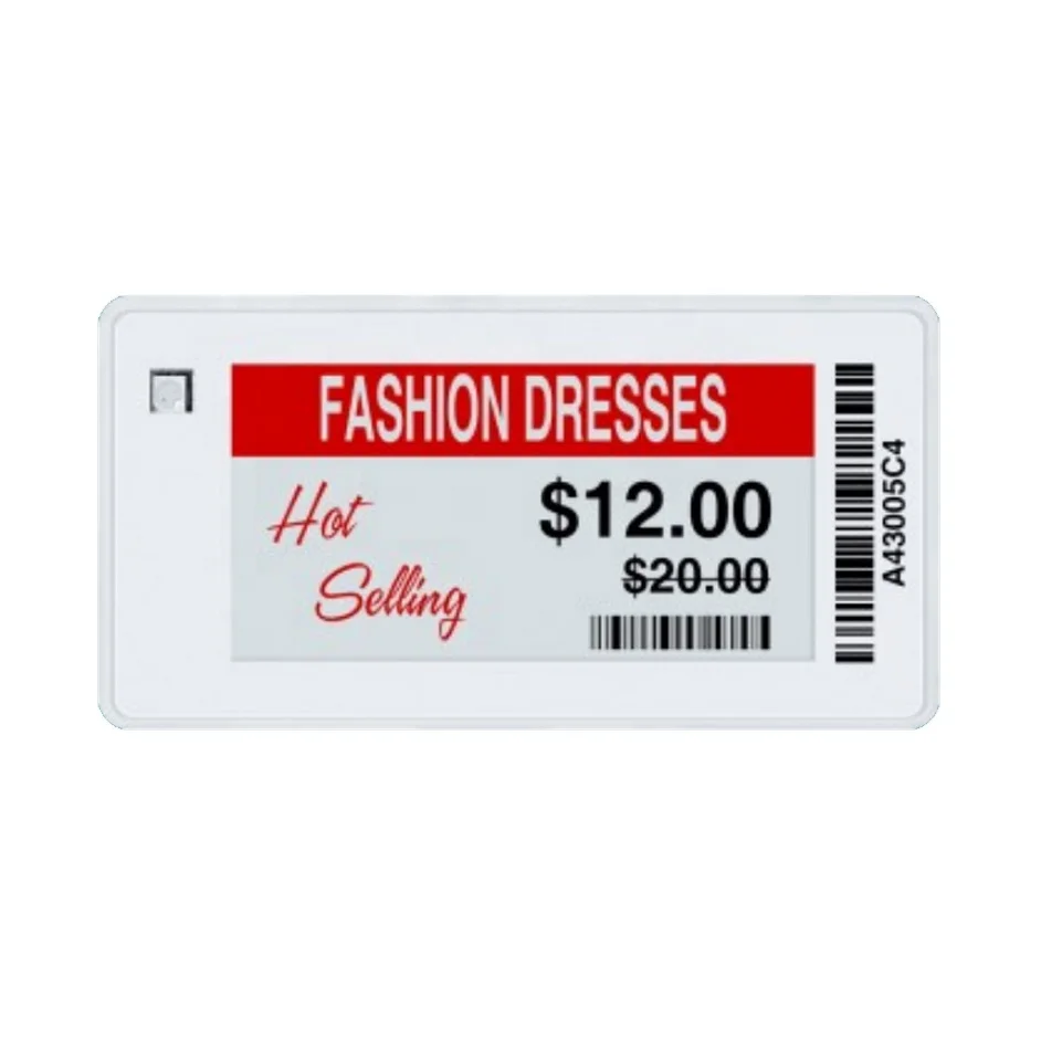 2.4Ghz 2.13 inch Electronic shelf label wireless control ESL label E-ink ESL price tags for supermarket