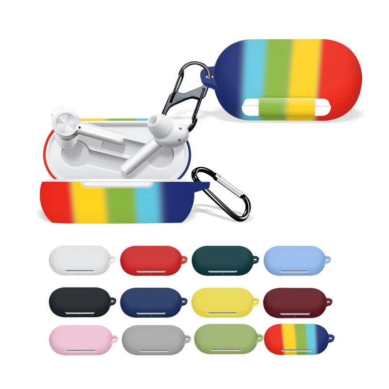 Хит продаж, подходит для Oneplus Buds Z чехол силиконовый защитный чехол для наушников ударопрочный с крючком