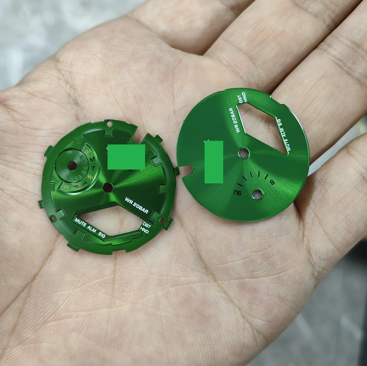 wholesale custom green blue dial for Casio gshock ga2100 watch mod Kit