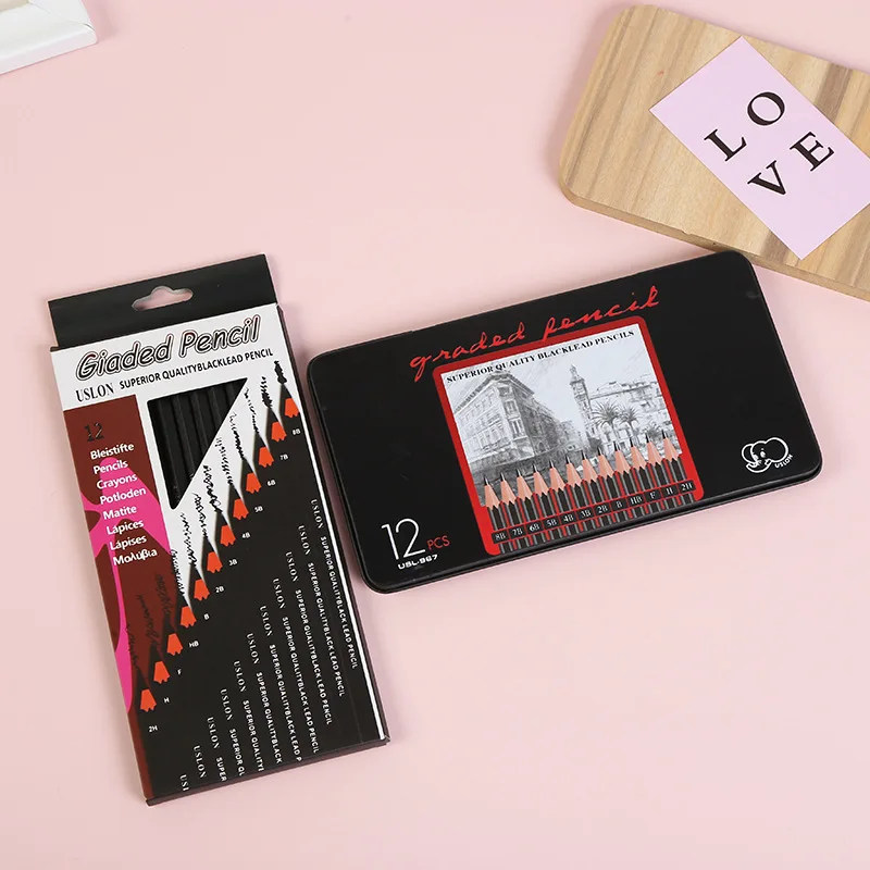 Wholesale Fine Art Drawing Pencil Set HB 2H 2B Painting School Supplies