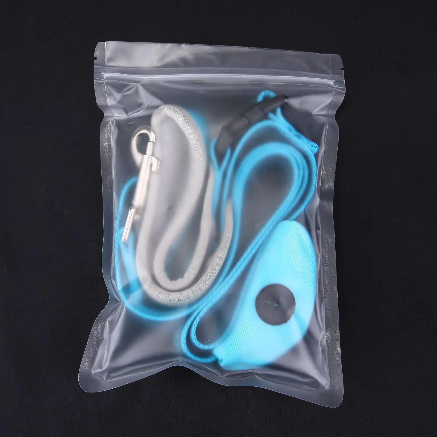 Large Medium Dogs 5 ft Reflective Stitching Dog Leash with Waste Poop Bag Holder