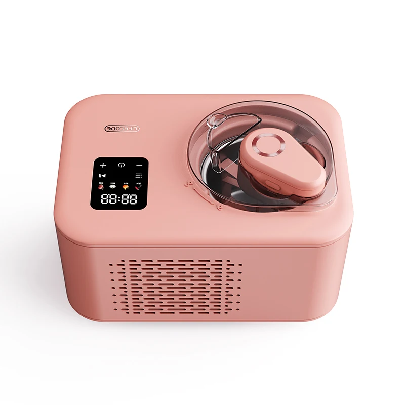 Home Ice Cream Dessert Maker Ice Small Cream Machine Maker with Compressor