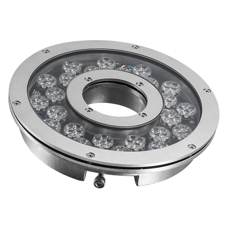 DMX512 Водонепроницаемый RGBW 4 в 1 наружный светодиодный фонтан из нержавеющей стали 24 В