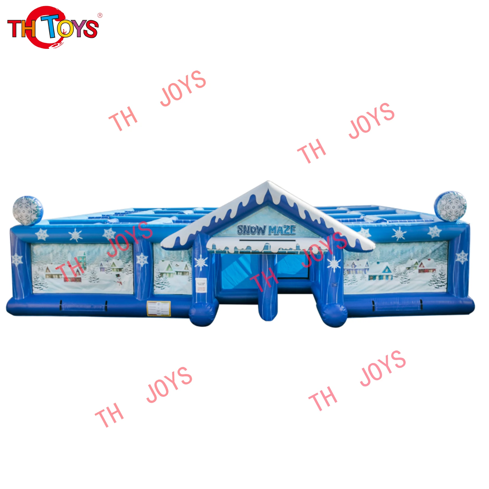 2025 New year Design inflatable maze Escape room Commercial Party Event  ICE Snow Maze Winter Inflatables Christmas maze