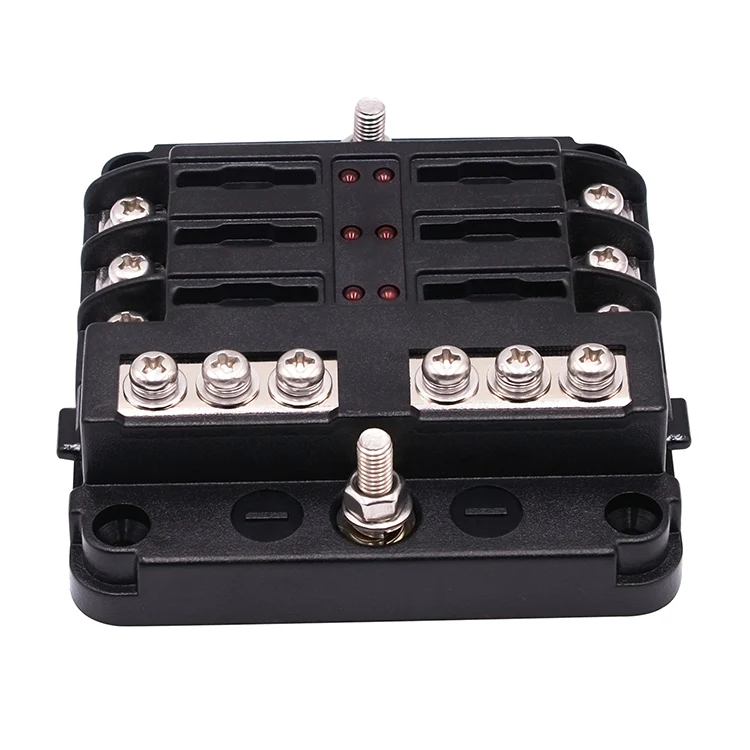12v Auto Blade Fuse Holder Automotive Fuse Box Connector With Indicator Light