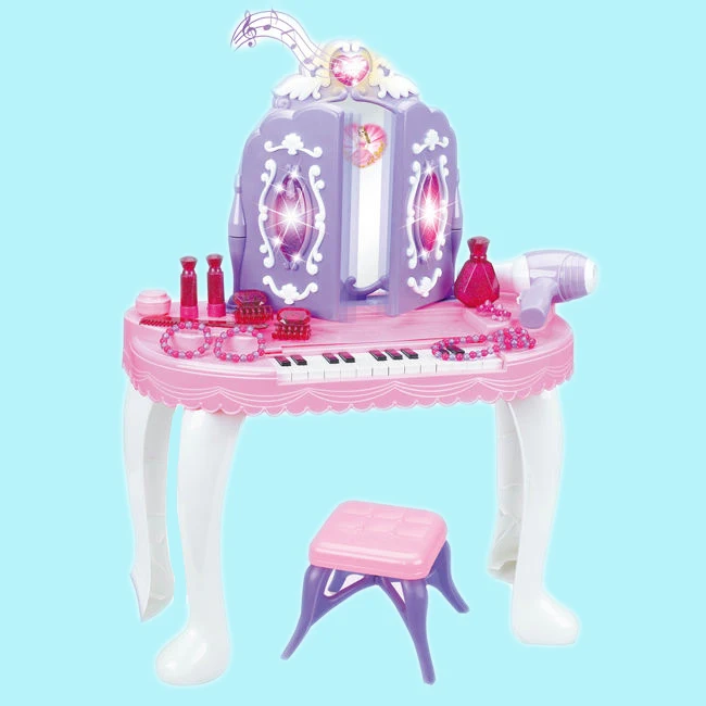 Amazon Popular Toy  Dress Up Pretend  Play House Table Kids Makeup Game Toy Play Set