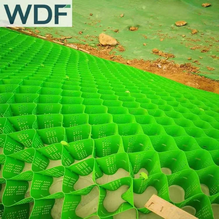 hdpe geocell for road 50mm height Geo cell gravel driveway grid stabile gravel stabile Paver Geocells Price