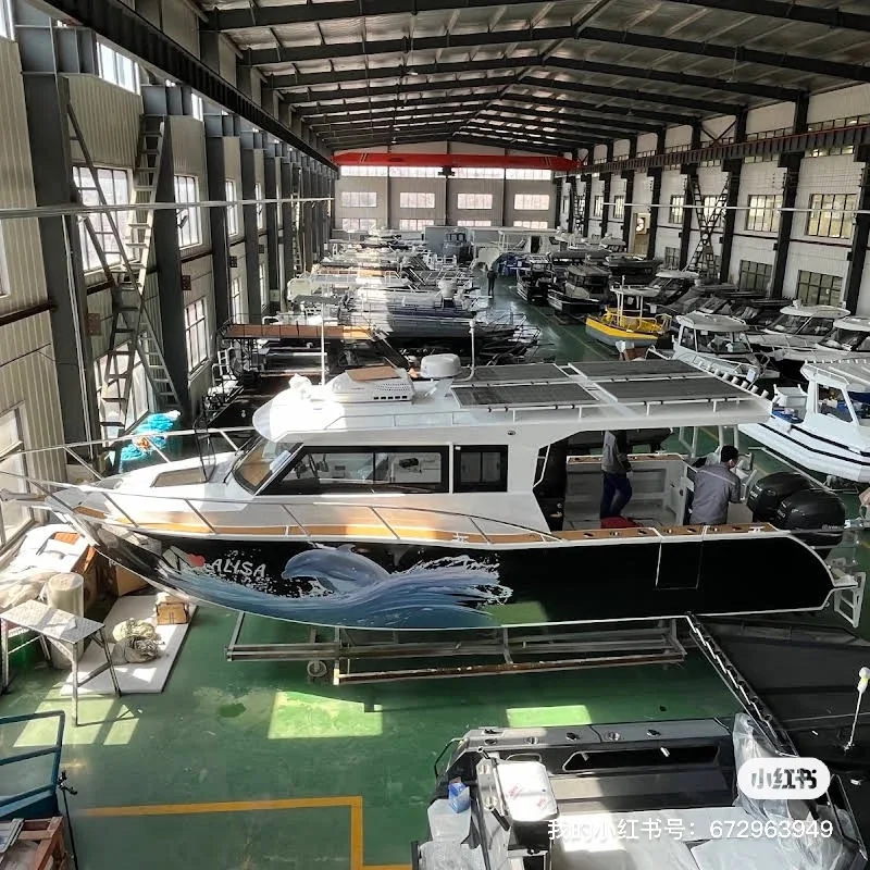 7.5M Luxury Aluminum Cabin Fishing Boat Speed Boat Sport Yacht With Trailer