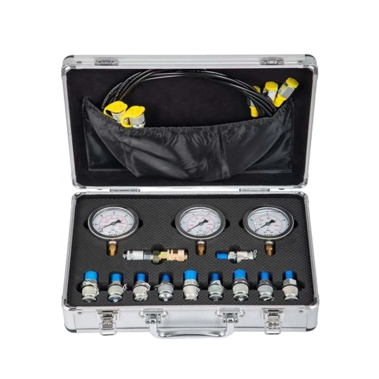 Excavator Hydraulic Pressure Test Kit Exhaust Back Pressure Test Kit tool Cylinder Leakage Tester Kit
