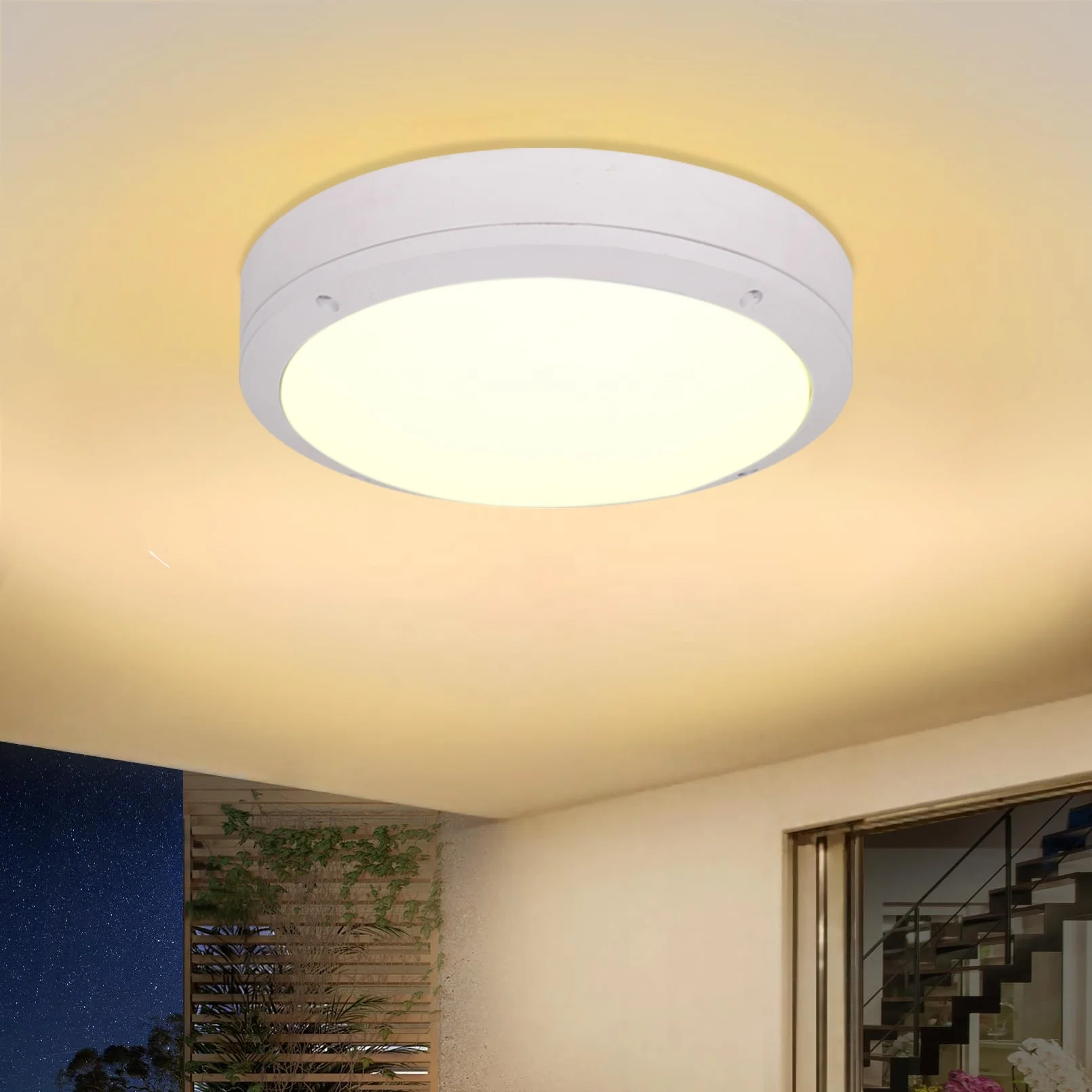 Modern Simple Ceiling LED Ceiling Lamps Indoor & Outdoor Built-in Installation Bathroom Balcony Corridor Lighting Fixtures