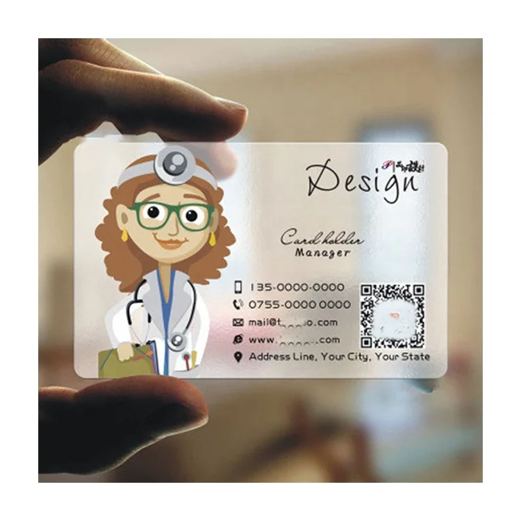 Печать карт открытка прозрачная высококачественная индивидуальная визитная карточка трафаретная печать из ПВХ пластиковая