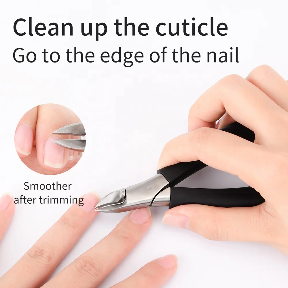 2022 New Arrival Handle Finger Toe Thick Cuticle Nippers  Stainless Steel Nail Trimmer  Nail Cutter Clipper