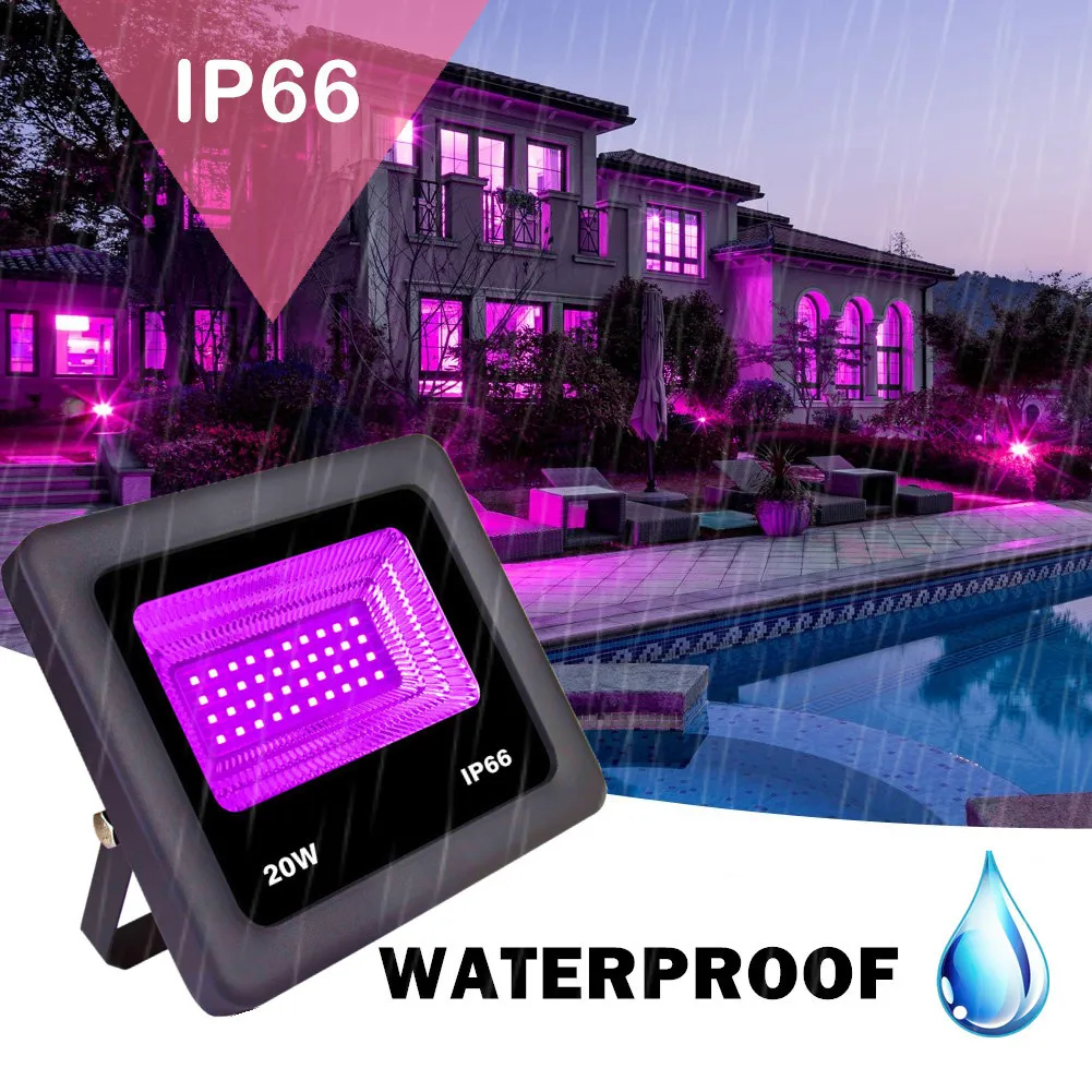 NEW Style Halloween Decoration IP66 100W Blacklight Flood Light Halloween Decorations Lights for christmas party decorations