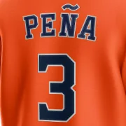 Бейсбольные майки с вышитым верхом Houston 3 Jeremy Pena 27 Jose Altuve 44 Yordan Alvarez 2 Alex Bregman 30 Kyle Tucker