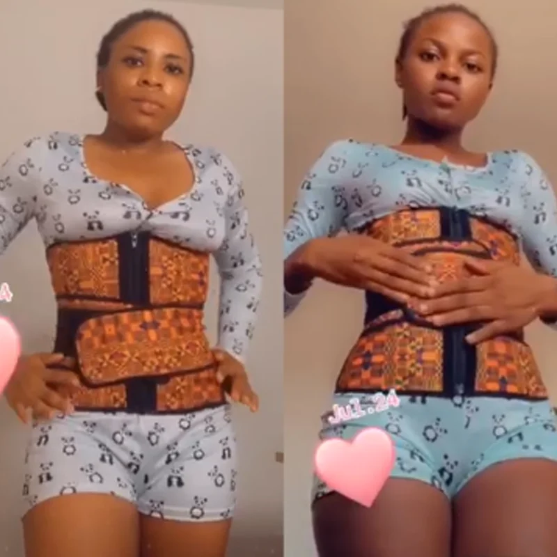 Качественный латексный корсет NANBIN Kente для талии, Женский корсет для талии