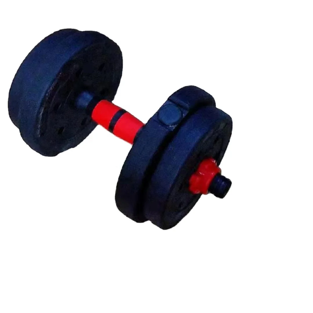 cheapest Eco-friendly weight lifting dumbbell set Wholesale high quality cement sand adjustable dumbbell set