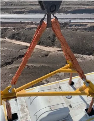 2 Ton  high quality cargo lifting polyester round webbing sling ratchet lashing strap WLL 2000 KGS