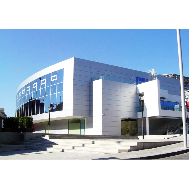 Waterproof commercial building perforated 3d exterior aluminium curtain wall facade panel