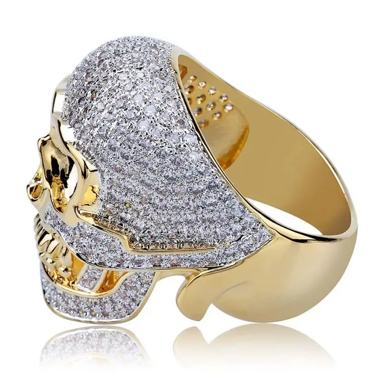 
Dr. Jewelry Overstatement Skull Full Diamond Zircon Hip Hop New Trend Diamond Rings For Men Ring Gift 