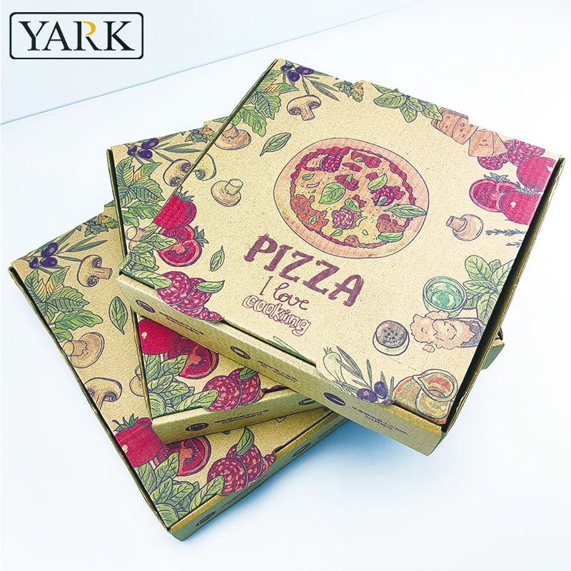 Manufacturer custom sandwich food paper bag packaging pizza packing box 12 inch pizza box