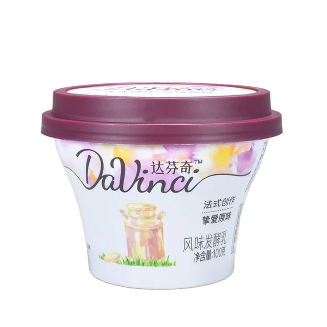 IML 140g yogurt packaging container yogurt freezer plastic box yogurt storage cup with lid