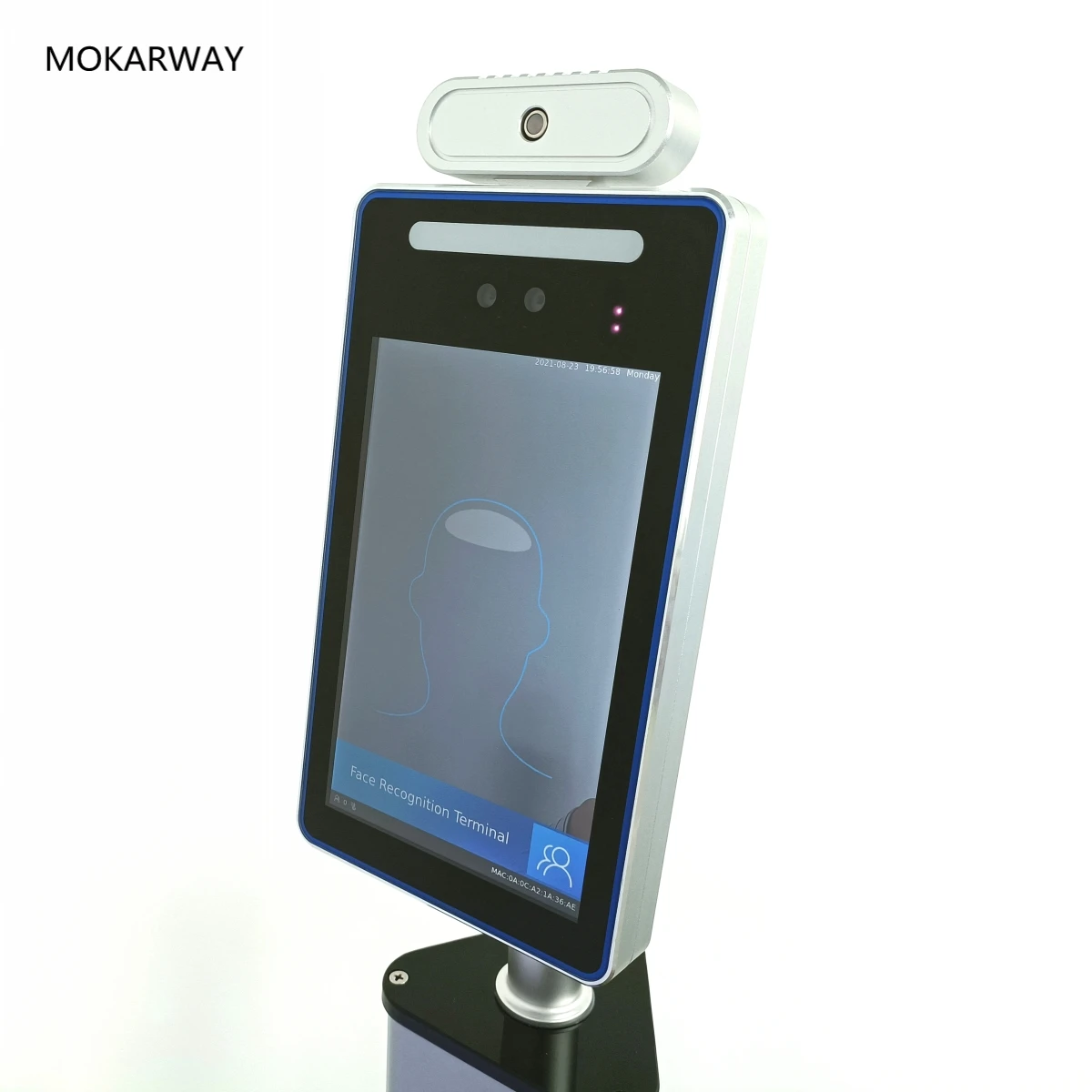 8 дюймовый экран по отпечаткам пальцев уход за кожей лица сканирования камера безопасности Система обнаружения с функцией распознавания лиц клемма для измерения температуры