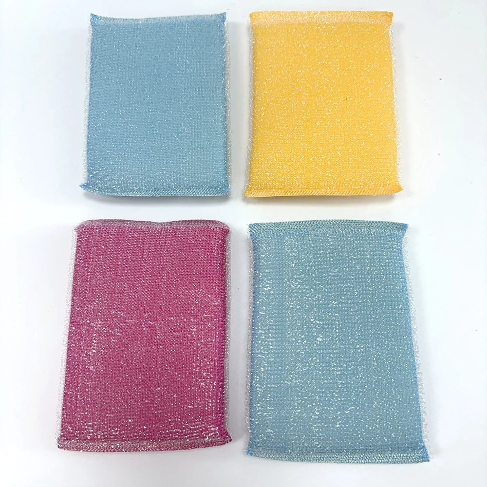Stainless Steel Wire Scouring Pad Cleaning Sponge Household Cleaning Magic Sponge Pad