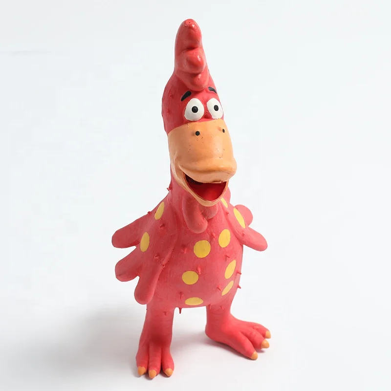 Pvc Latex Mixed-Color Chicken, Squeaky Pet Toy Bite Resistant Teeth Cleaning Pet Dog Toy/