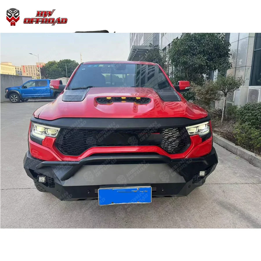 Stock available Offroad Car Exterior accessories Front Hood Bumper Grill Body Kit Facelift for Ram 1500 2019+