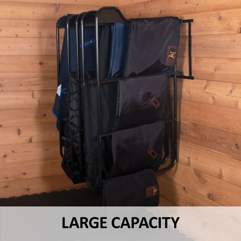 JH-Mech Easy up Heavy Duty Large Capacity Multiple Hanging Options Space Saving Horse Blanket Rack