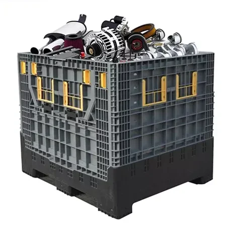 Большая Твердая Штабелируемая коробка для хранения для поддонов, пластиковый контейнер для поддонов, коробка