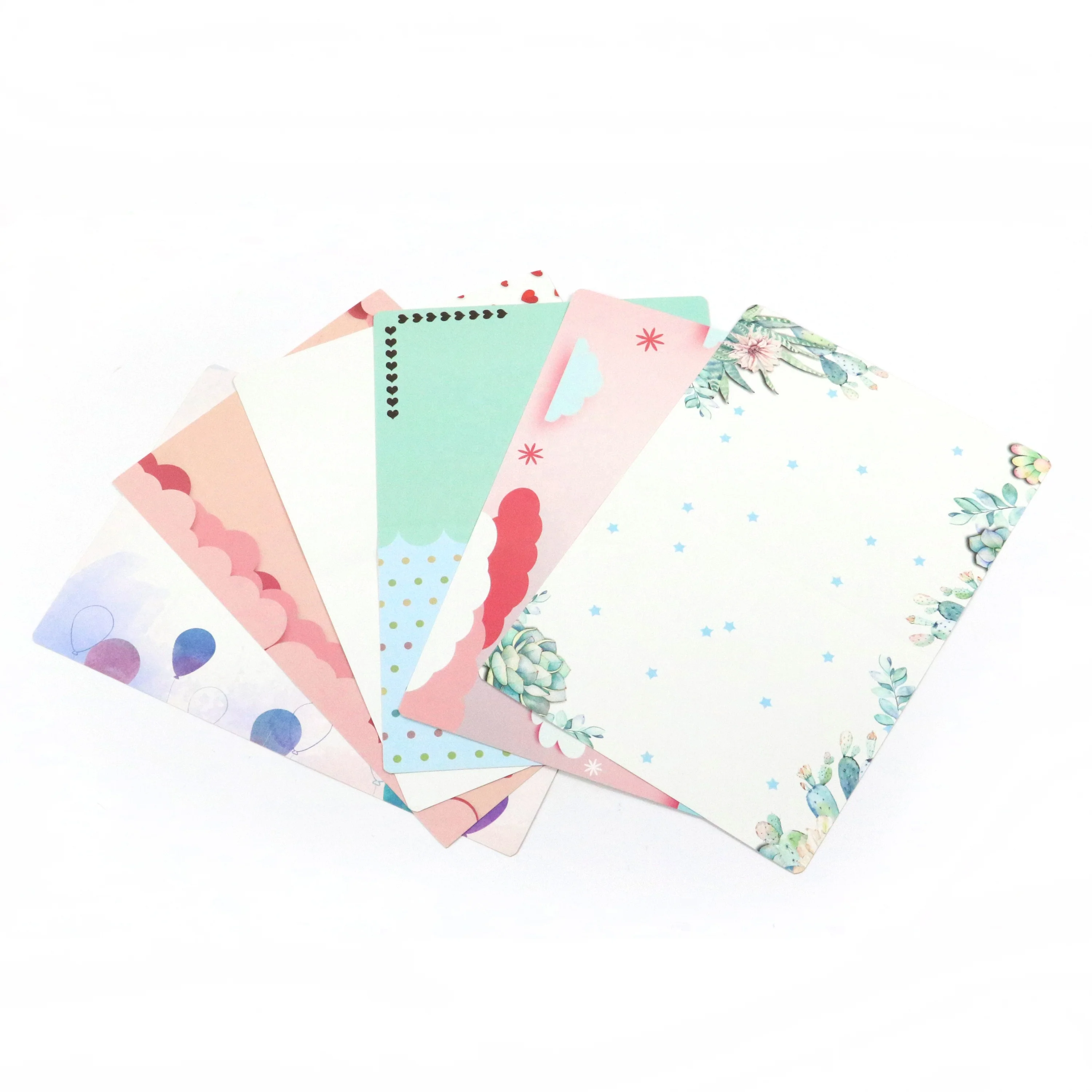 Прямые бамбуковые складные открытки в форме сердца на День святого Валентина от производителя