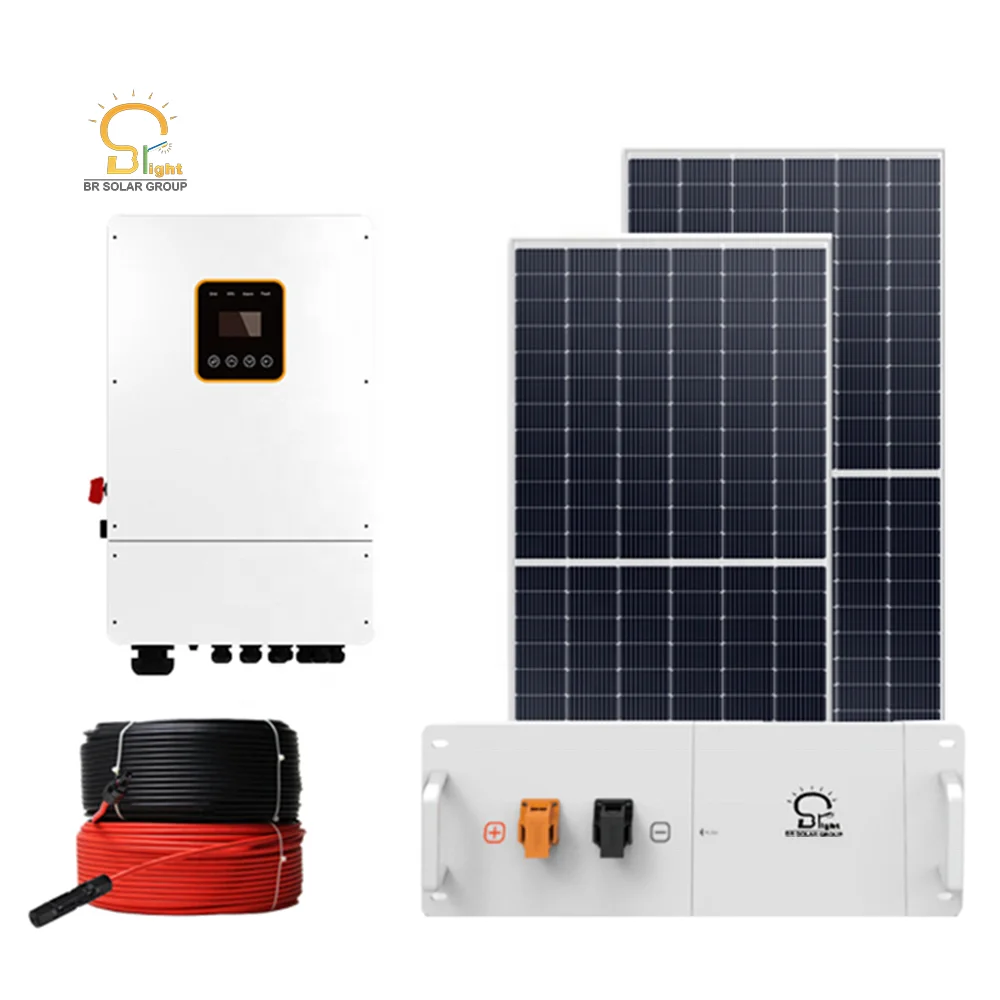 BR SOLAR 5kw hybrid solar power system 10kw off grid solar panels system for home use
