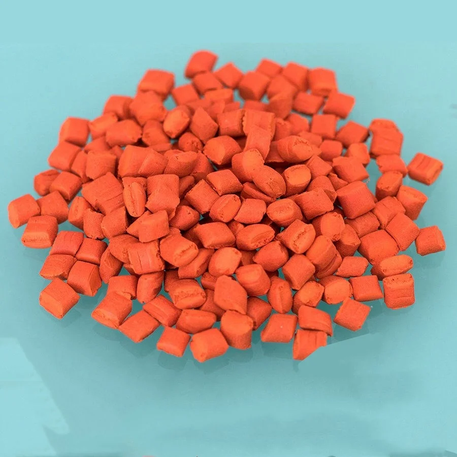 Plastic Raw Materials Prices Colour Masterbatch Powder Polystyrene Orange Masterbatch