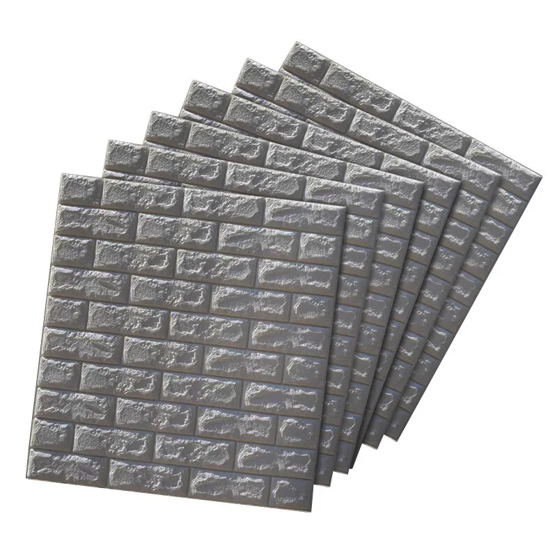 Self Adhesive 3d brick home decoration wallpaper hotel kubus dinding wallpaper production line wallpaper for walls