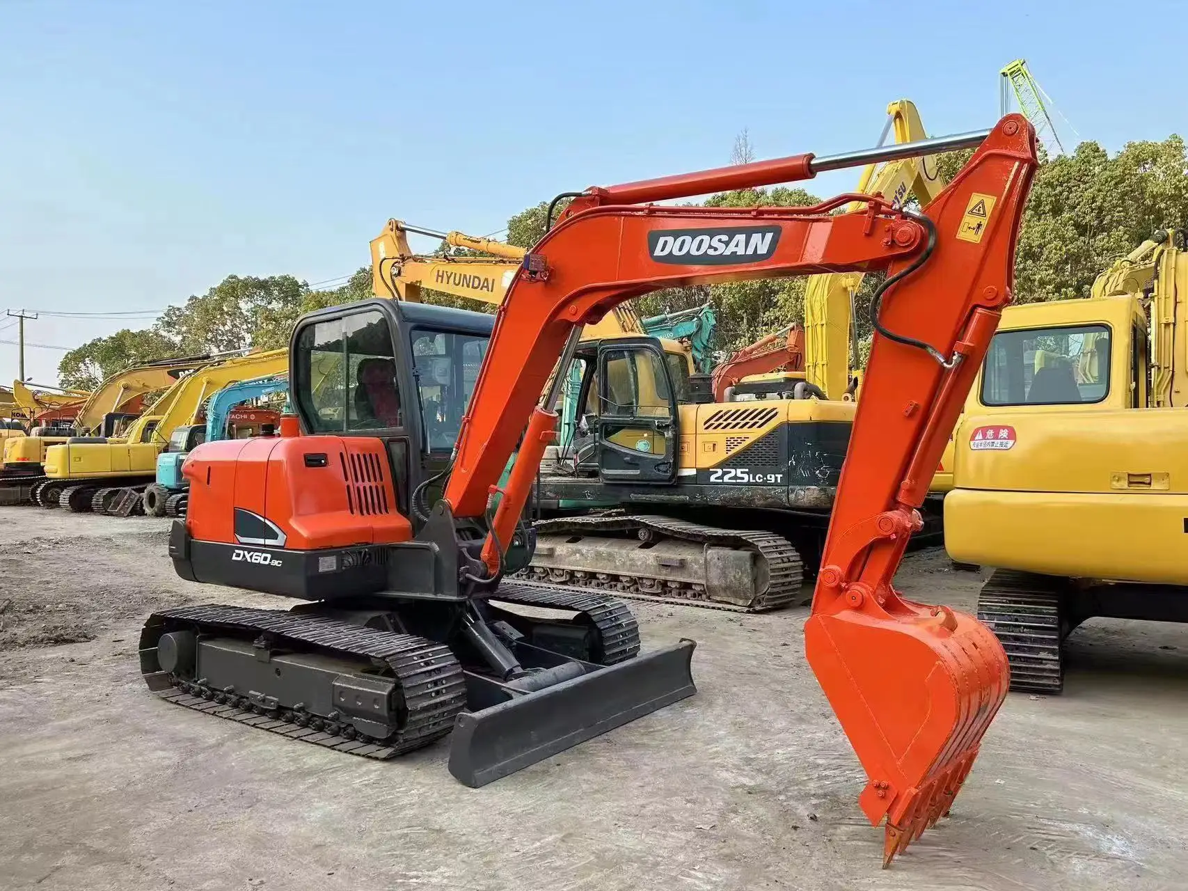 wholesale second hand dx60 DX60-5B DX60-9C DX60R used doosan excavator