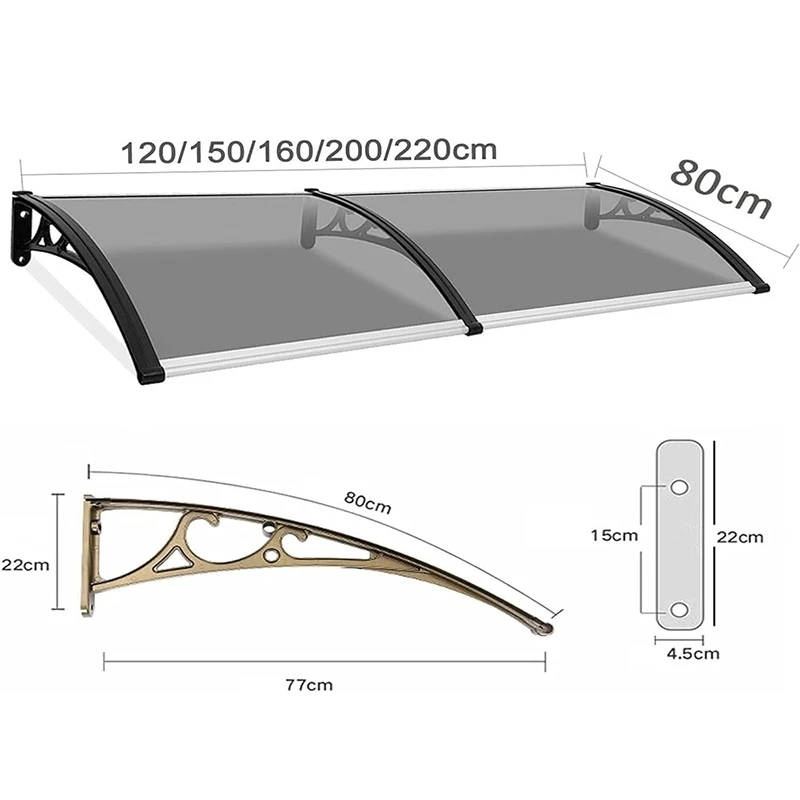 Высококачественная доска из поликарбоната или прозрачные черные солнцезащитные листы
