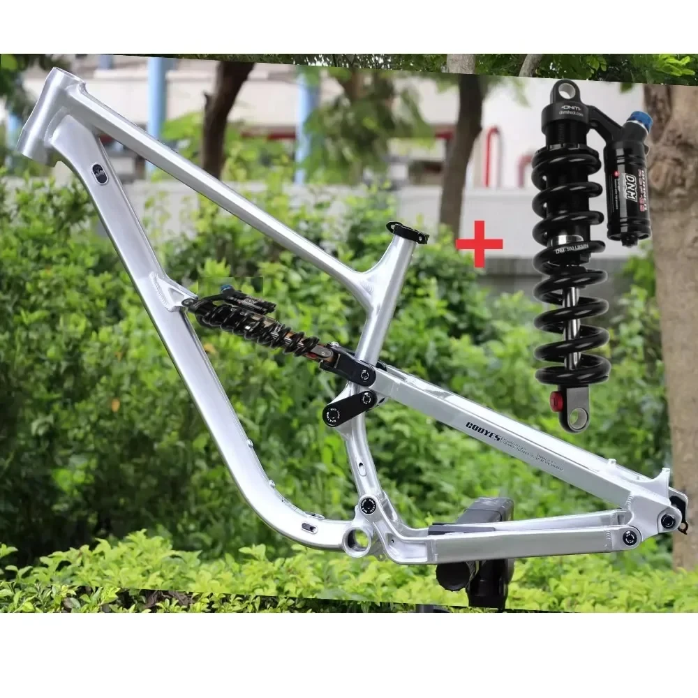 Customize 27.5/29in 148*12mm Thru Alxe Bike Frame Downhill Full Suspension Soft Tail Aluminum Alloy Frame
