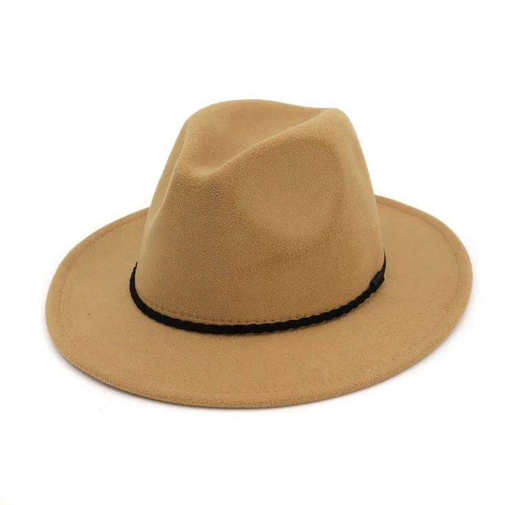 cheap men women fedora panama wool felt hat