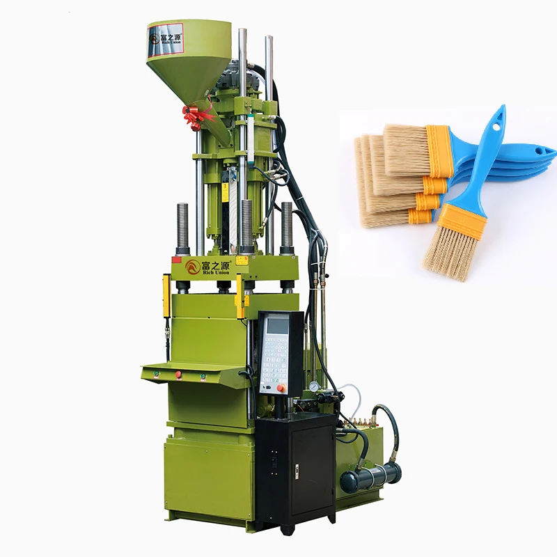 CE Certificate China factory vertical plastic paint brush making injection molding machine