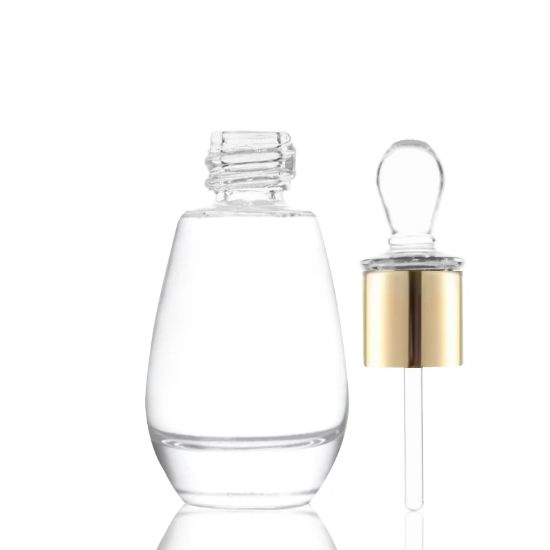 Wholesale Hot Sale Luxury 10ml Transparent Clear Skin Care Essential Oil Glass Bottle with High Quality Dropper