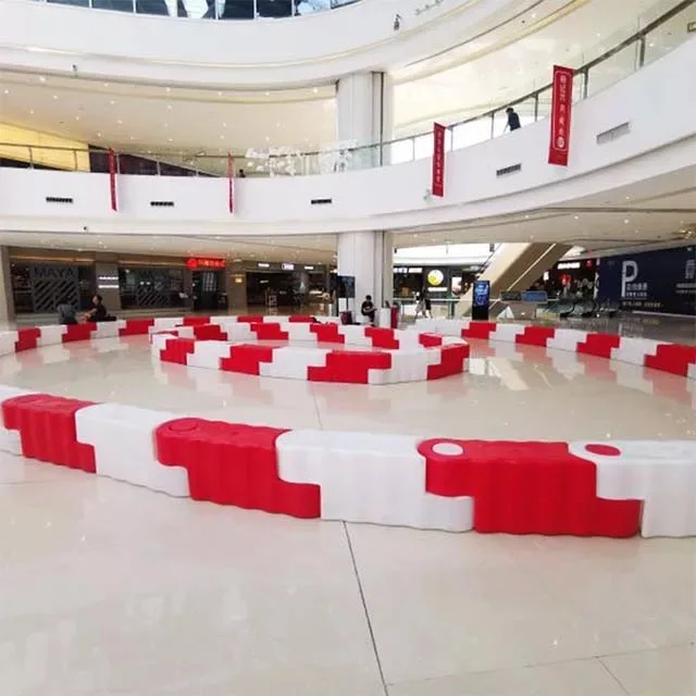 Factory direct go kart block barrier Z shap go kart block barrier karting barriers