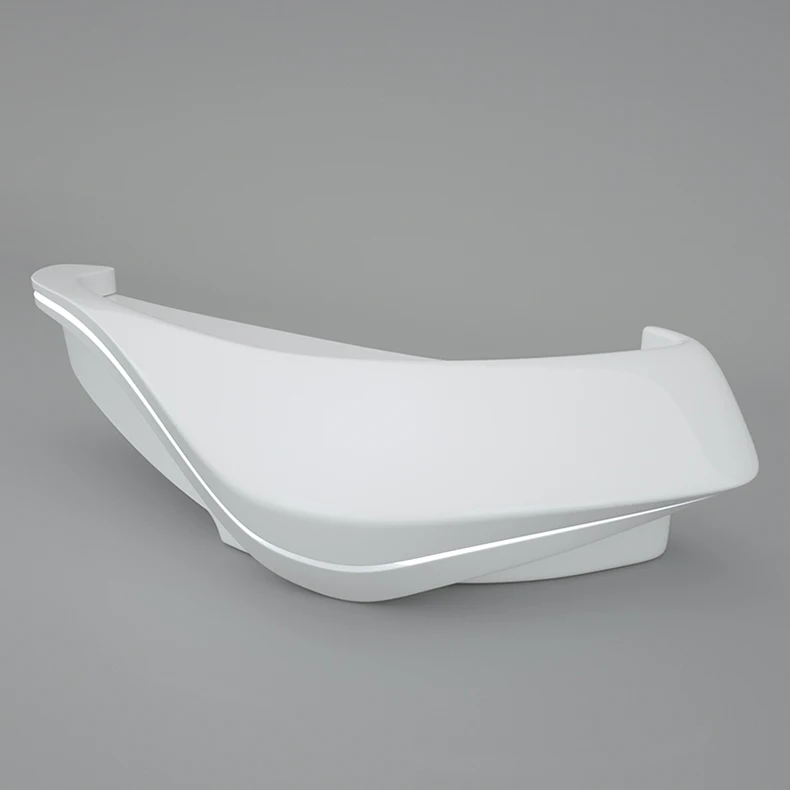 Cheap price Wholesale beauty barber shop comercial furniture gloss reception desk