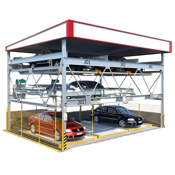 Motor and chain drive parking solution multilevel car parking system