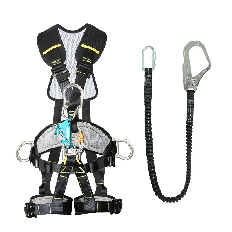 outdoor Anti Fall removable rappelling rescue expansion aerial work body harness safety belt climbing