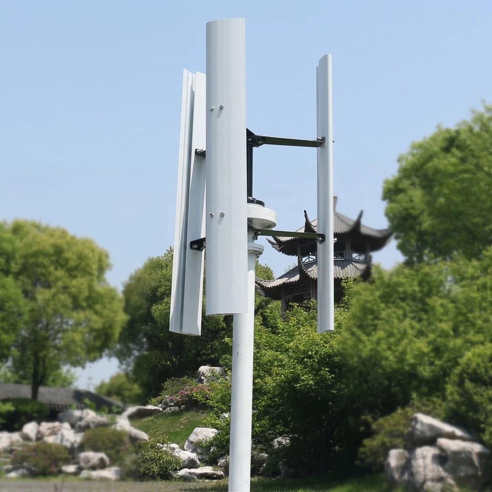 Wind Energ H Type Wind Turbine 24V 48V 2.5KW 5KW Vertical Wind Turbine Generator for Roof